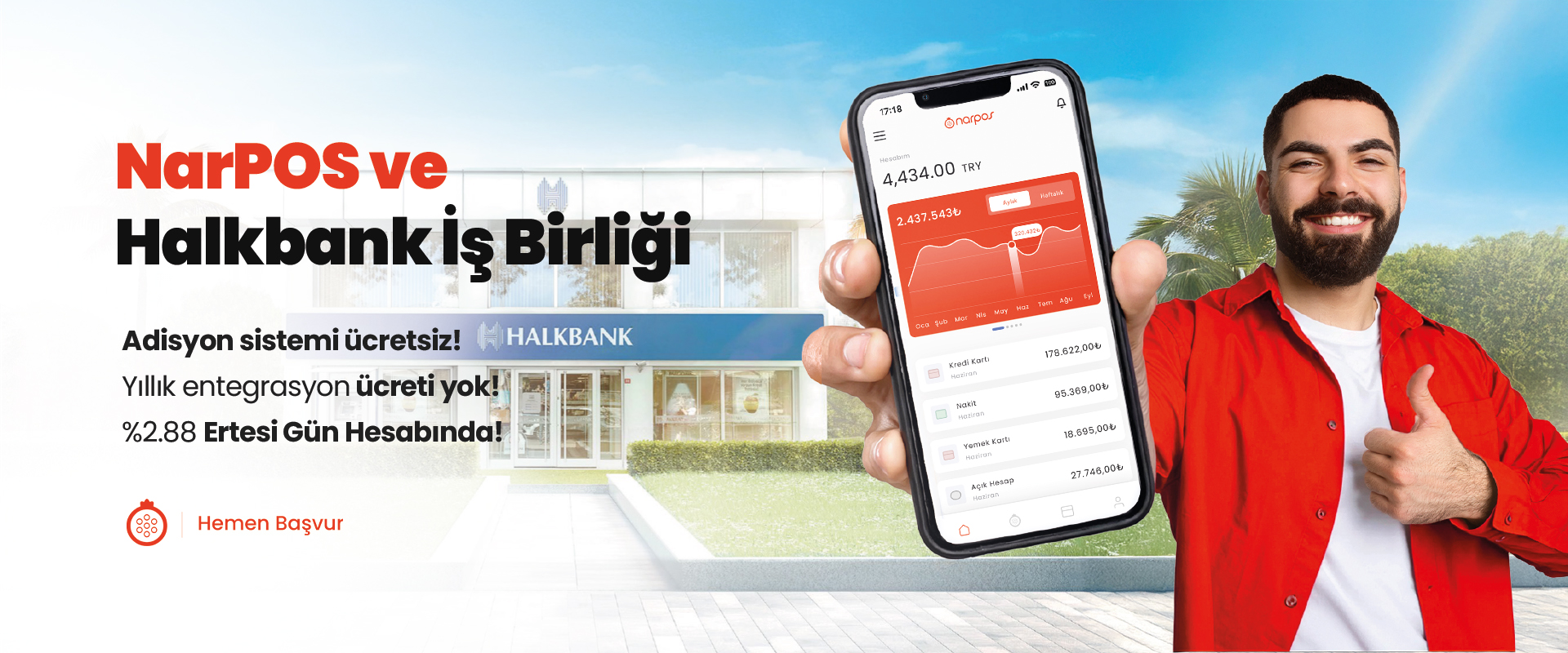Halkbank ve NarPOS kampanyası