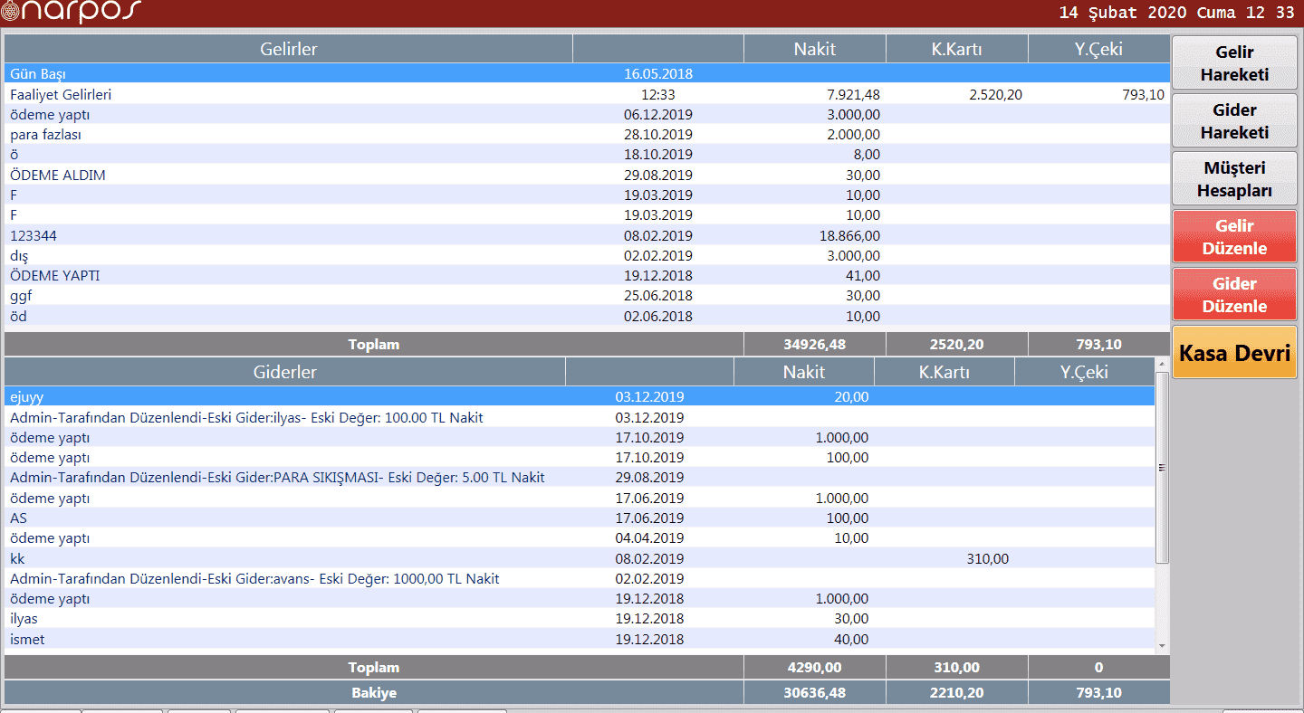 Gelir Gider Takip Sistemi